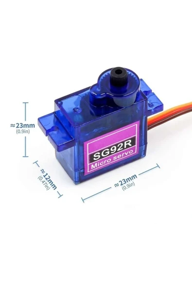 Roboyol Store Tower Pro Sg92r 12gr Micro Servo Motor 2.5kg 4,8v Plastik Dişli Dijital Dıy Robot Rc Uçak Rc Araba - Resim 2