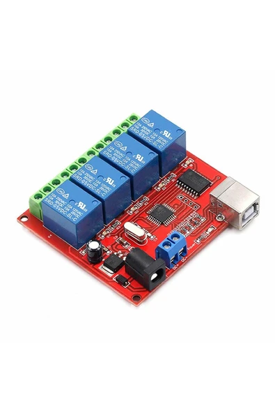 Alkatronik 4 Kanal Usb Röle Kontrol Modülü Bilgisayardan Cihaz Açma Kapama Hid Usb - Resim 8
