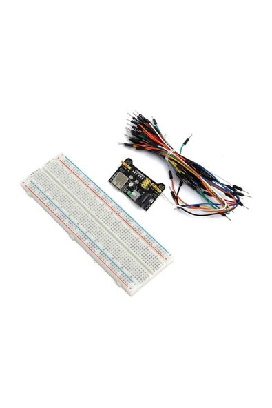 Roboyol Store Breadboard Seti - Mb-102 + 65 Parça Kablo Seti + Bb. Güç Kaynağı - 2