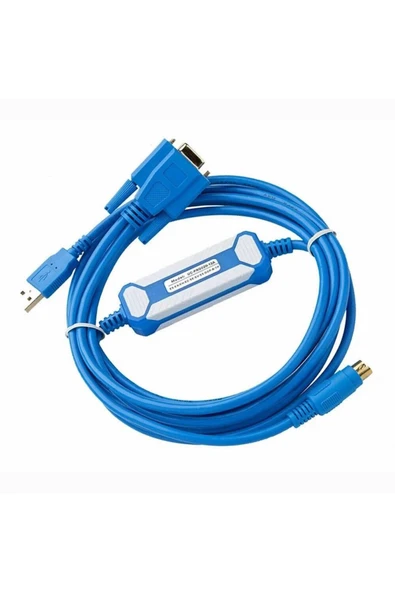 ROBİZ UC-PRG020-12A Delta Usb Plc Programlama Kablosu Round 8Pin DB9 Hmi Text Panel DOP-B AH5xx DVP-SV ürün görseli
