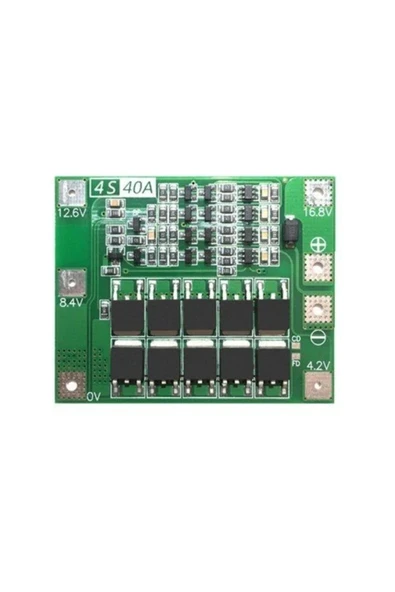 3DLightFX 4s Bms 40a 14.8 V 16.8v 18650 Lityum Pil Şarj Koruma Devresi 4s Bms 40a