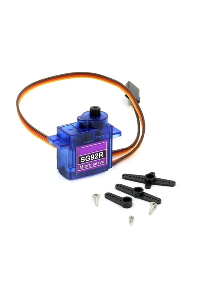 Roboyol Store Tower Pro Sg92r 12gr Micro Servo Motor 2.5kg 4,8v Plastik Dişli Dijital Dıy Robot Rc Uçak Rc Araba - Resim 6