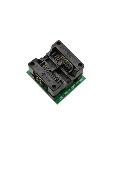 ROBA 200 Mil Smd Soic8 Sop8 So8 To Dip8 Yaylı Soket Adaptör Eeprom Flash Programlayıcı 200mil - Resim 2
