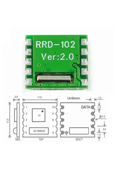 ROBİZ Rda5807m Fm Stereo Radyo Alıcı Modülü Rrd-102v2.0 I2c Dijital Programlanabilir Hassas Düşük - 7