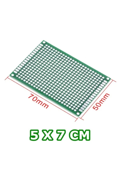 Roboyol Store 5cm X 7cm 18x24 Proto Pcb Pertinaks Elektronik Devre Prototip Deney Kartı Fr4 Delikli Plaket - Resim 8