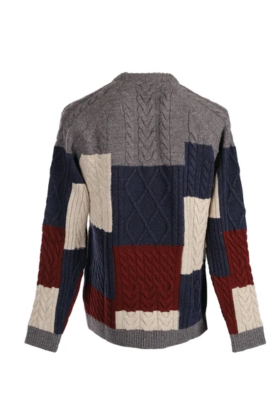 U.S. Polo Assn. Erkek Regular Fit Uzun Kol Örgü Kazak - Vintage - 4