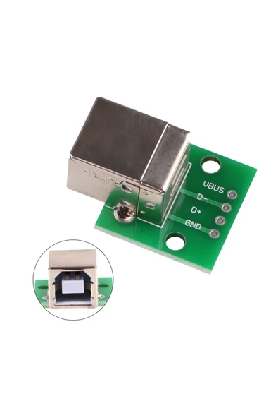 Roboyol Store Usb Type B To Dip Çevirici Pcb Usb Haberleşme Deney Prototip 5v Usb Pinlerine Kolay Erişim Kartı