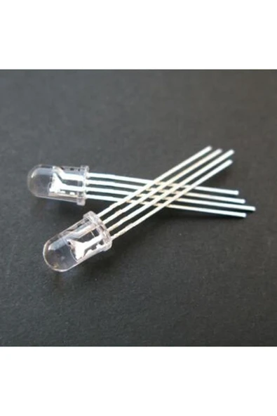 gözeler 5mm Rgb Led Ortak Anot 4 Pin Multicolor Diyot Işık Lamba Light - Resim 4