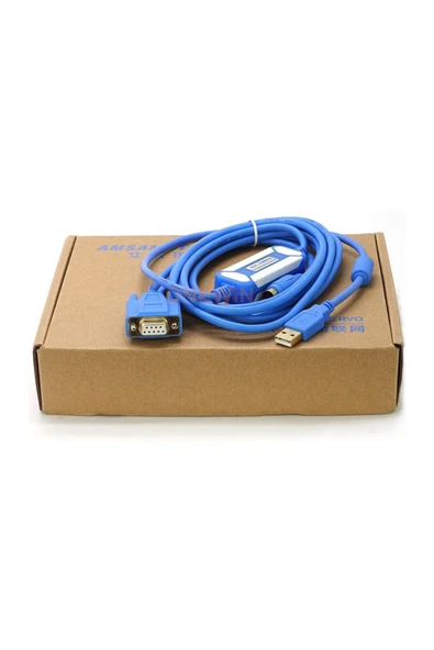 ROBİZ UC-PRG020-12A Delta Usb Plc Programlama Kablosu Round 8Pin DB9 Hmi Text Panel DOP-B AH5xx DVP-SV - 2