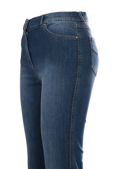 Seleste Minimalist Yüksek Bel Dar Paça Jean Pantolon - Günlük Şıklık - 3