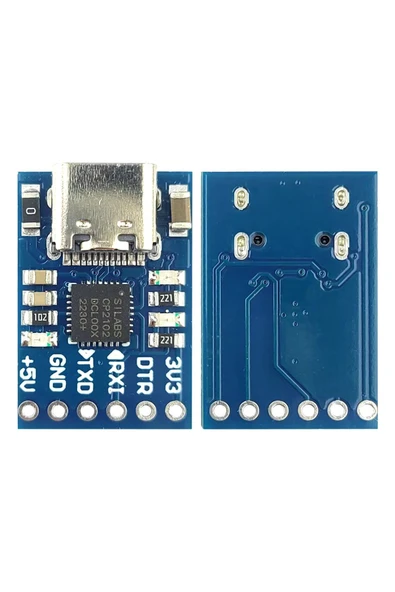 ROBİZ CP2102 USB to RS232 TTL UART Çevirici Modül Type C Usb Seri Port Haberleşme Mcu Uydu Alıcı Dvd GSM - Resim 5