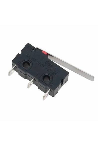 ROBİZ KW11-3Z-C Micro Switch Anahtar 28mm Kol 5A 250V Kollu NO NC SPDT Sınırlayıcı Momentary Buton - Resim 7