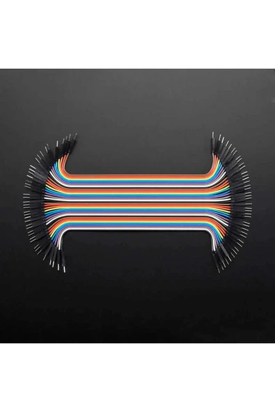 CNL 20cm 40 Pin Erkek Erkek Dupont Kablo Ayrılabilir 2.54mm 10renk Breadboard Atlama Kablosu Jumper - Resim 8