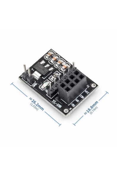 ROBİZ Nrf24l01 Adaptör Kart Nrf24l01+pa+lna 8 Pin Dönüştürücü Devre 12v ürün görseli