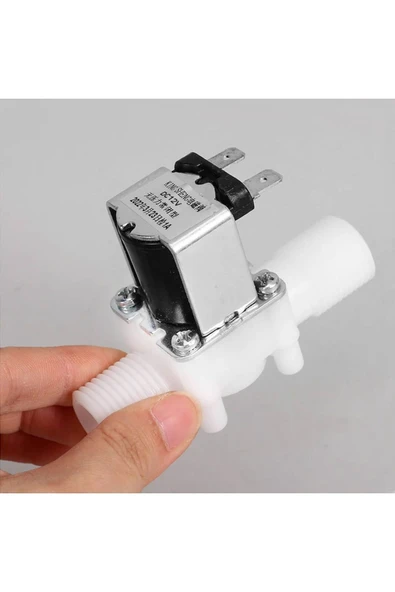 ROBİZ 12V Plastik Solenoid Valf NC Elektrikli Manyetik Su Akış Vanası Kontrol Bahçe Sulama - Resim 2