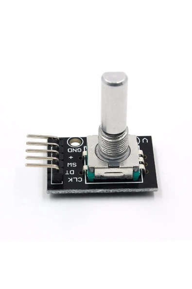 ROBİZ Ky-040 Rotary Encoder Modül 20 Pals Pwm 360 Derece Döner Butonlu Dijital - Resim 5