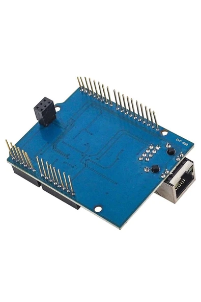 ROBİZ Arduino Ethernet Shield Wiznet W5500 3.3V SPI TCP/IP UDP Network Ağ Lan Haberleşme İnternet Iot - Resim 8