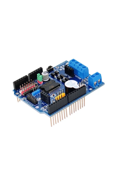 ARS Robotechnicals L298 Motor Sürücü Shield 12v 2x Dc Motor 1x Step Motor Buzzer - Resim 6