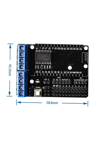 ARS Robotechnicals Nodemcu L293d Shield Motor Sürücü Esp8266 Kablosuz Internet Wifi Motor Uzaktan Kontrol Robo
