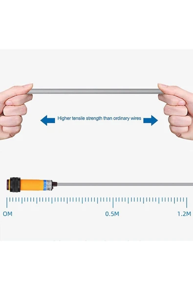 ARS Robotechnicals E3f-ds30c4 Ir Kızılötesi Mesafe Sensörü Mz80 Npn No Infrared Optik 30cm Engel Algılayıcı Proximity - Resim 8