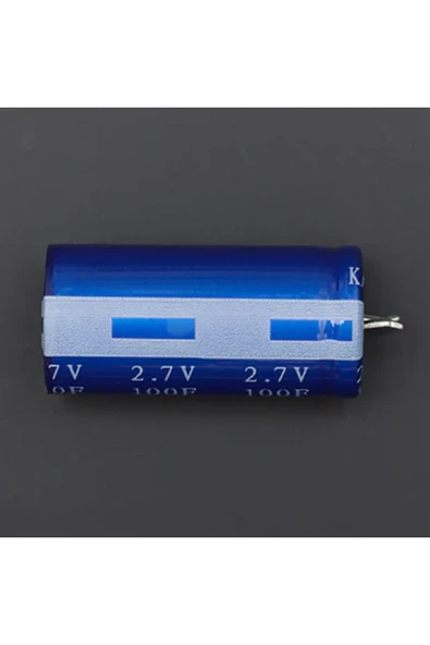 ROBİZ 100F 2.7V Süpercap 22x45mm DIP Süper Kapasitör Enerji Depolama Güneş Rüzgar Akü Batarya Güç - Resim 6