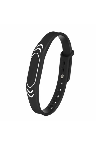 ROBİZ 125Khz Rfid Manyetik Bileklik Siyah Su Geçirmez Silikon Proximity Göstergeç 125 Khz Kapı Geçiş ürün görseli