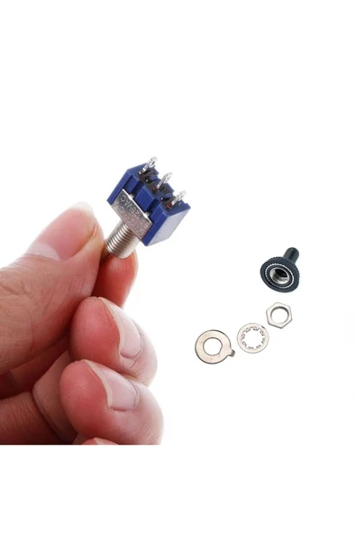ROBİZ Mts-103 Mini Toggle Anahtar 3a 250v On / Off / On 3 Pin 3 Pozisyon Uyumlu - 2