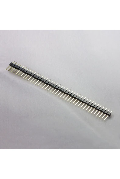 ROBİZ 5 Adet 1x40 Pin Erkek Header Tek Sıra 2.54mm 180 Derece Kırılabilir Bölünebilir Konnektör Soket - 5