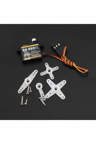 ROBİZ EMAX ES9251 II 4gr Dijital Servo Motor Mini Plastik Dişli 0.25kgcm Tork RC Uçak Drone Robot Kol - 4