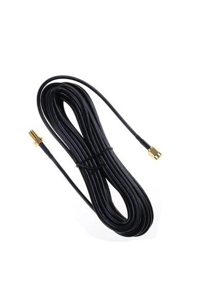 ARS Robotechnicals RG174 50 ohm Koaksiyel Rp Sma Erkek Rp Sma Dişi 3 Metre Kablo RF Sinyal Uzatma Kablosu 0-6Ghz - Resim 6