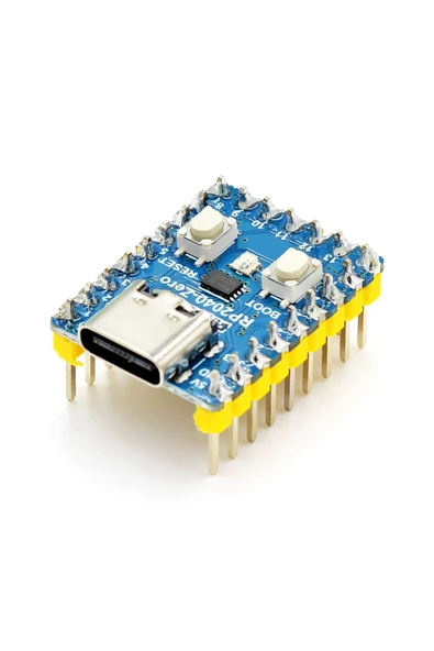 ARS Robotechnicals Raspberry Pi Zero RP2040 Dual Core 133Mhz 2Mb Modül Arm Cortex-M0+ 264Kb Type C Mini Bilgisayar