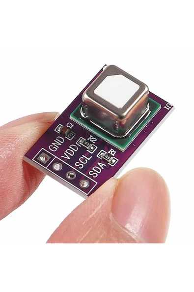 ROBİZ SCD40 Karbondioksit Sensör Modülü Sıcaklık Nem IIC  400ppm  2000 ppm Hava Kalite İzleme Klima - Resim 2