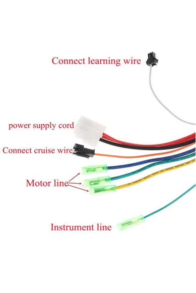ROBİZ DC 36V / 48V 350W Fırçasız Motor Sürücü Scooter Elektrikli Bisiklet Beyin Bldc Hız Kontrol Kartı - Resim 6