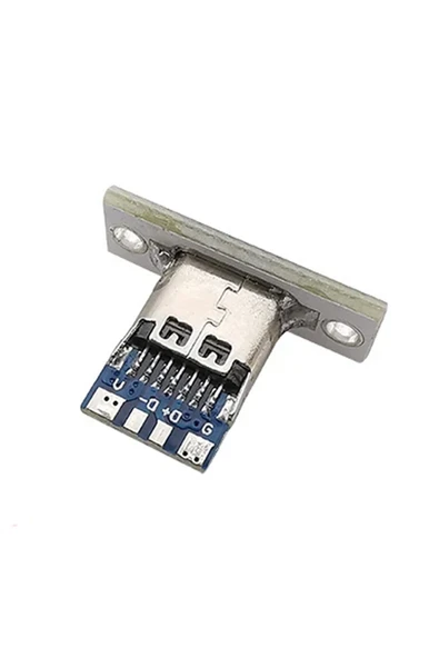 ROBİZ USB 3.1 Type C Panel Montaj Dişi Soket 4 Pin Smd Lehimlenebilir Padler Konnektör Telefon Şarj Board - Resim 3