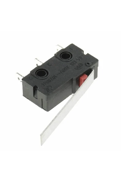 ROBİZ KW11-3Z-C Micro Switch Anahtar 28mm Kol 5A 250V Kollu NO NC SPDT Sınırlayıcı Momentary Buton - Resim 4
