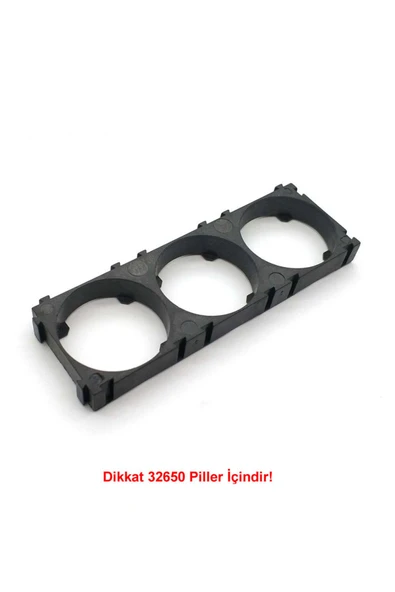 Alkatronik 32650 3lü Pil Tutucu Birleştirici 32700 Lityum Lion Lipo Batarya Pil Yuvası Mobil Güç Kaynağı Akü - Resim 2