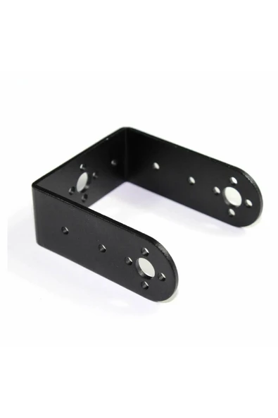 ROBİZ Uzun U Servo Motor Metal Montaj Parçası Braket MG995 MG996R S3003 TD-8120MG Alüminyum Tutucu Robot - Resim 6