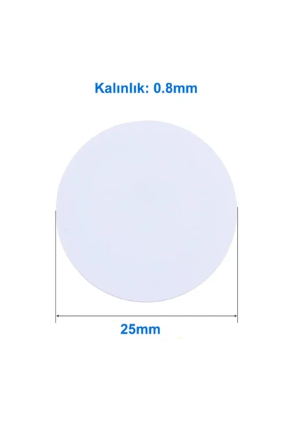 ROBİZ 125Khz 25mm Para Tip Rfid Manyetik Etiket Proximity Göstergeç Kart 125 Khz EM4100 Kapı Geçiş - Resim 8