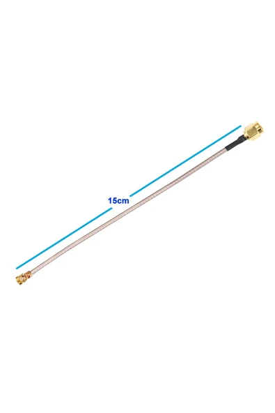ROBİZ 15cm Sma Erkek Ipex1 Mhf1 RF Bağlantı Kablosu Altın Kaplama Soket Konnektör Koaksiyel Kablo UFL - 8