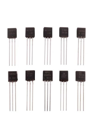 ROBİZ 200 Adet Transistör Seti Kutulu 10 Tip Npn Pnp To-92 Bc327 Bc337 Bc517 Bc547 Bc548 Bc549 Bc550 - Resim 2