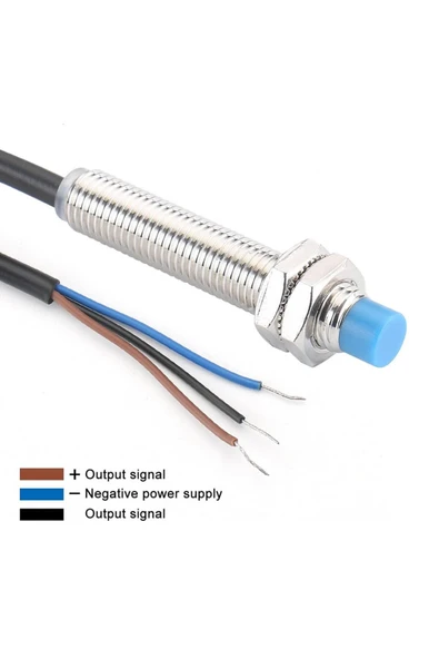 ROBİZ LJ8A3-2-Z/BX Endüktif 2mm Metal Algılayıcı Sensör NPN NO Temassız Proximity 3 Telli DC 6V-36V - Resim 5