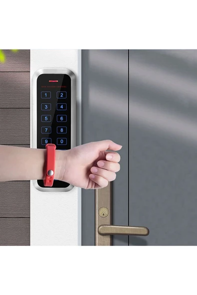 ROBİZ 125KHZ RFID Rfid Manyetik Bileklik Su geçirmez Silikon Proximity Göstergeç - Resim 4