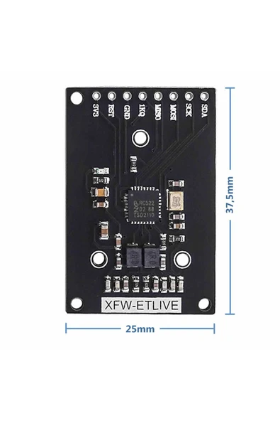 ROBİZ 13.56mhz Rfıd Okuyucu Modül Kart Anahtarlık Mini Nfc Manyetik Kart Etiket Okuyucu Personel Takip - Resim 3