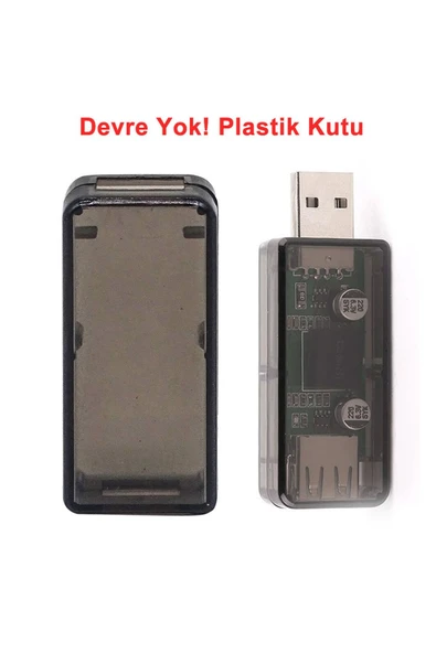 ROBİZ Plastik Usb Adum Devre Kutusu Şeffaf Elektronik Proje Ürün Adum3160 Shell Voltmetre Ampermetre - Resim 3