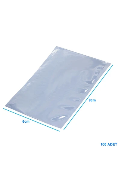 ROBİZ Antistatik Poşet 6x9cm 100 Adet Şeffaf Su Toz Geçirmez Koruyucu Esd Metalize Torba Çanta Elektronik