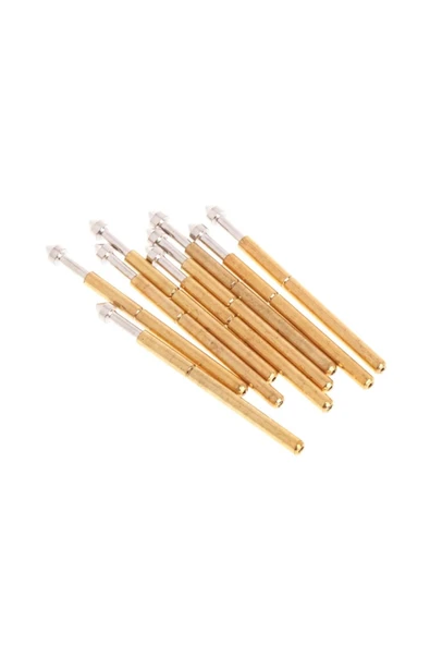 ROBİZ Pogo Pin P75-e2 100 Adet Set Altın Kaplama Yaylı Test Probu Pim 1.3mm Konik Kafa Programlayıcı - 5