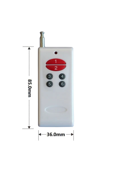 Alkatronik 6 Kanal 433Mhz Uzaktan Kumanda Garaj Otomatik Kapı Kepenk Bariyer Alarm Lamba Motor Kontrol Anahtar - Resim 5