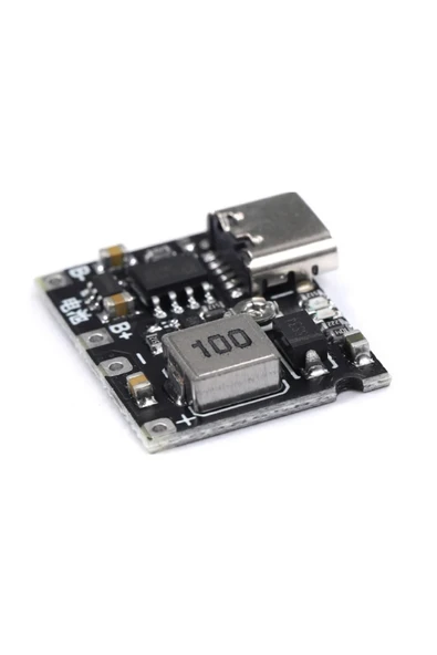 ROBİZ TP4056 18650 Lityum Pil Şarj Modül Type C Ayarlı Voltaj Yükseltici Lion Batarya Akü DC 3.7V to 28V - Resim 3