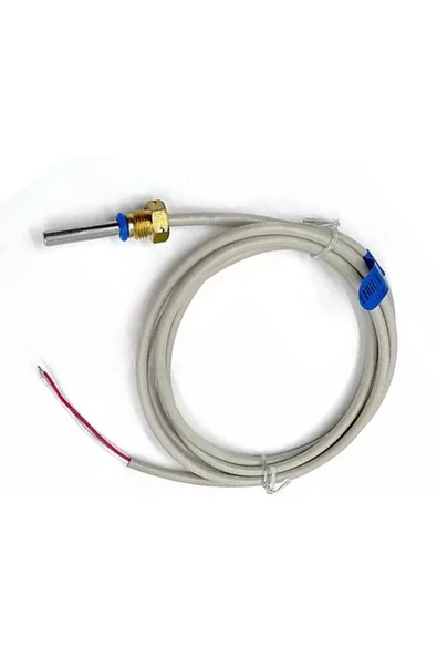 ROBİZ Pt1000 Sıcaklık Sensörü 0c/105c Çelik Isı Probu 1.5 Metre Ip68 Su Geçirmez Isıtıcı Fırın Kazan ürün görseli