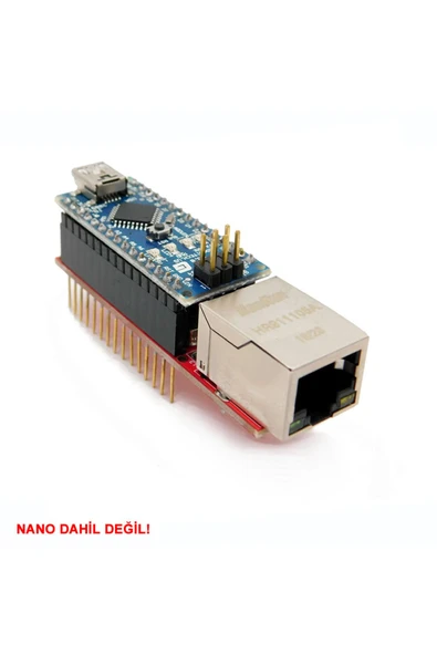 ARS Robotechnicals Arduino Nano 3.0 Enc28j60 Ethernet Shield Board Microchip Lan Spı Iot Internet Haberleşme - Resim 5
